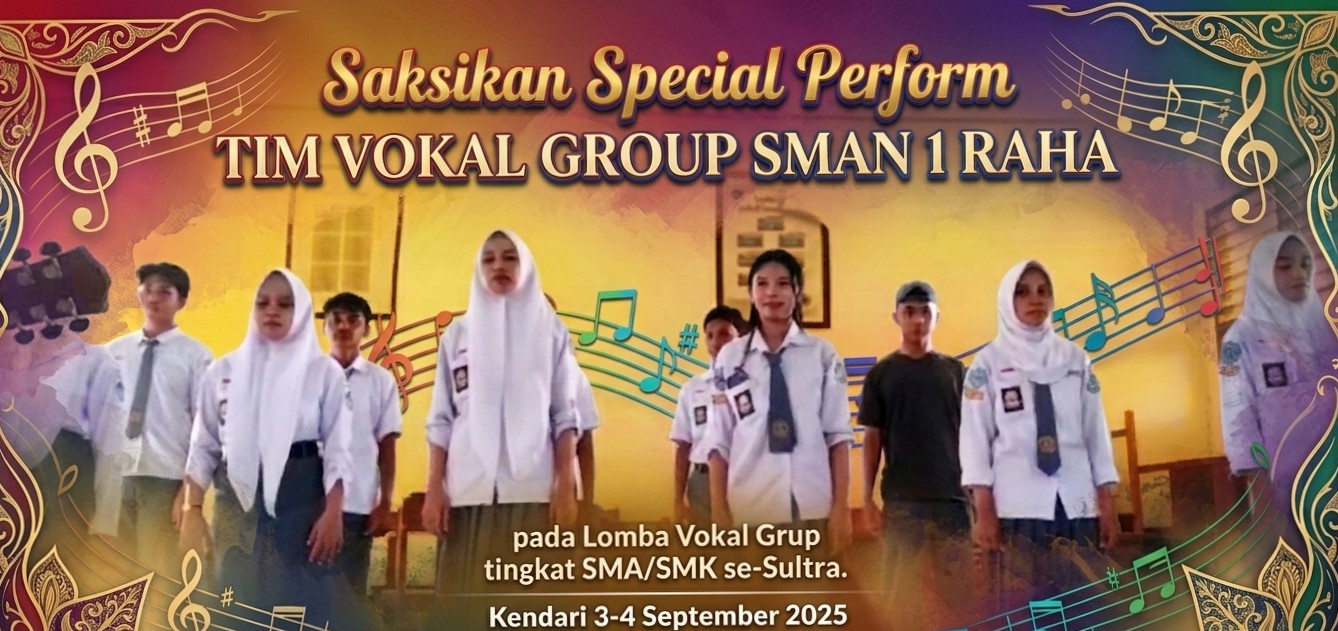 Siswa SMAN 1 Raha Siap Berkompetisi pada Lomba Vokal Grup Tingkat SMA/SMK se-Sultra
